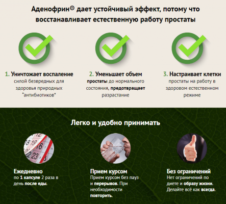 Эффективность препарата Аденофрин