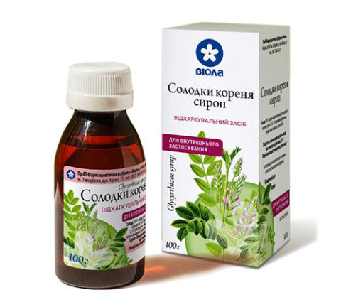 Сироп корня солодки