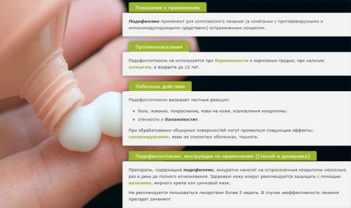 Инструкция к Подофиллотоксину