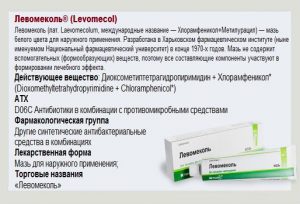 Состав мази Левомеколь