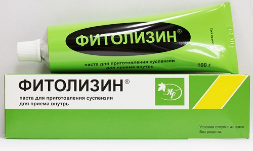 При цистите применяют также Фитолизин - пасту с полностью натуральным составом