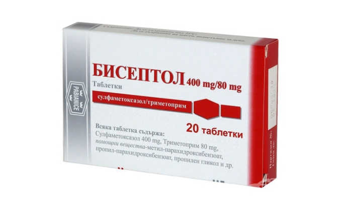 Бисептол не является антибиотиком (он относится к группе сульфаниламидов), но тоже негативно действует на микроорганизмы