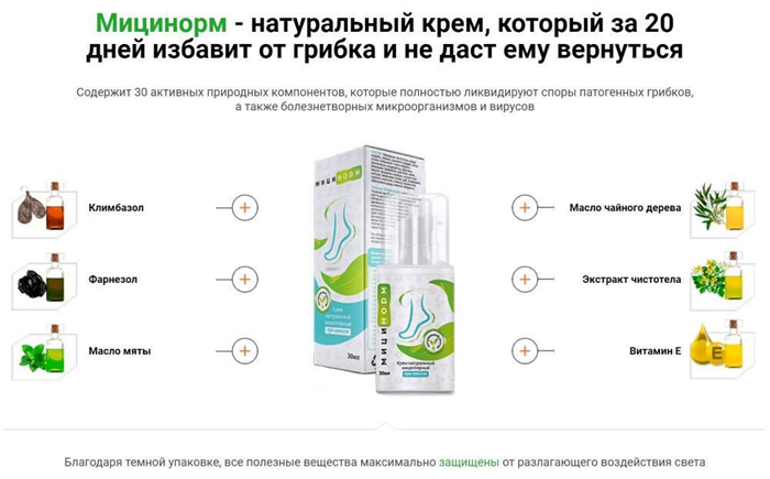 Состав препарата Мицинорм