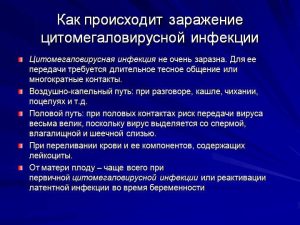 Заражение ЦМВ