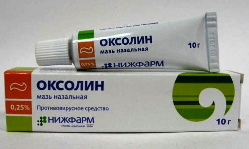 Применение оксолиновой мази
