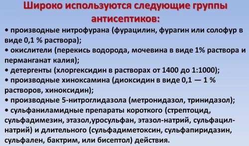 Виды антисептиков