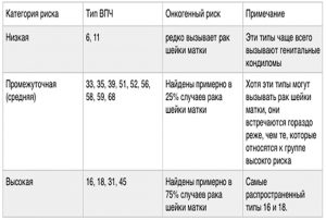 Типы ВПЧ