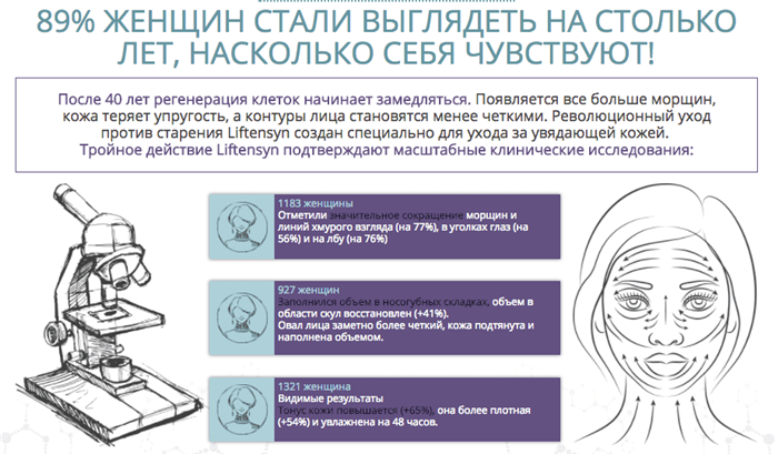 Эффективность Лифтенсина
