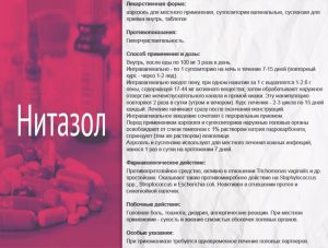 Инструкция к Нитазолу