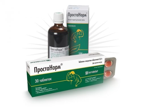 Экстракт и таблетки Простанорм