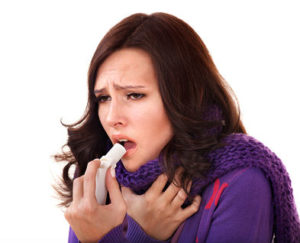 Бронхиальная астма у девушки