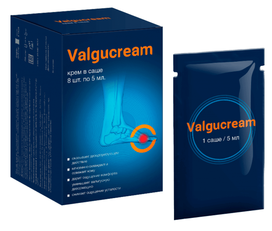 Valgucream от вальгусной дефоомации стопы