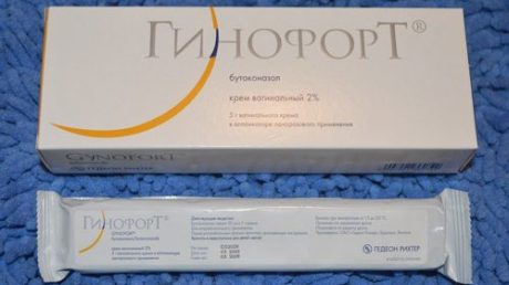 Лечение молочницы кремом Гинофорт в шприце
