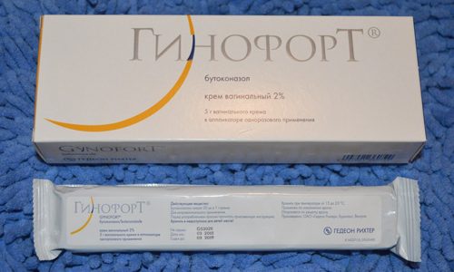 Лечение молочницы кремом Гинофорт в шприце