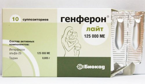 Лечение молочницы свечами Генферон
