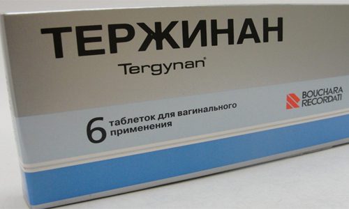 Лечение молочницы свечами Тержинан