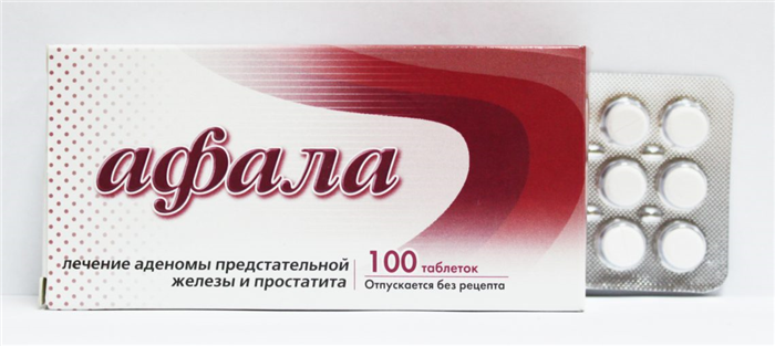 Лечение простатита таблетками Афала