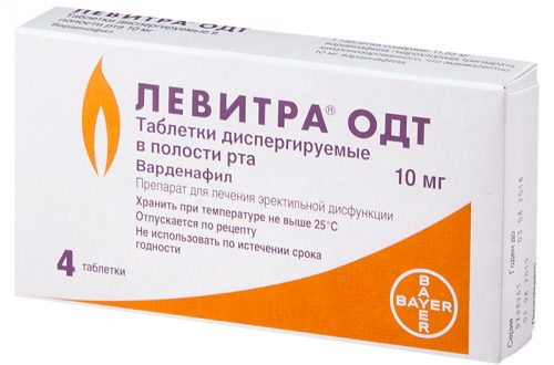 Препарат Левитра ОДТ — современное средство для потенции