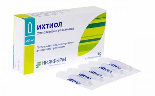 Применение ихтиоловых свечей при лечении простатита