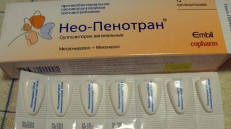 Применение свечей Нео-Пенотран от молочницы