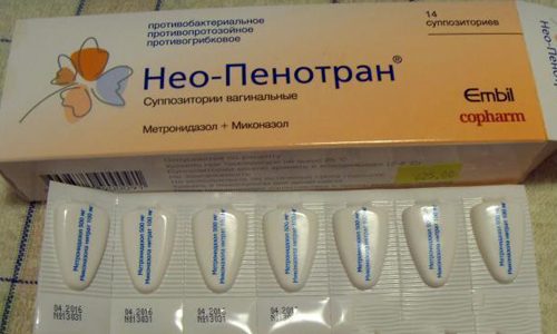 Применение свечей Нео-Пенотран от молочницы