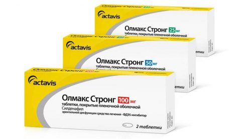 Применение таблеток Олмакс Стронг при импотенции